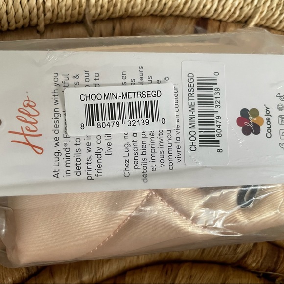 🌹⭐️ NWT Lug Choo Choo Mini Pill Box / Pouch in Metallic Rose Gold ⭐️🌹 - Picture 7 of 7